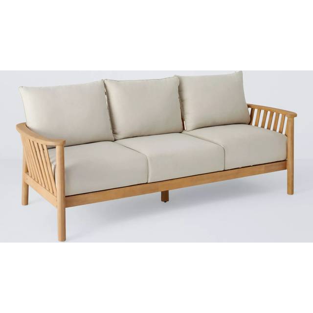 John Lewis Boardwalk 3-Seater Garden Sofa, FSC-Certified (Acacia Wood), Natural