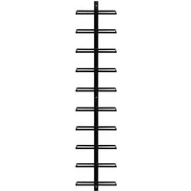 Yaheetech 10 Bottle Wine Rack Storage Holder Display Rack Home Kitchen Wall Mounted Hanging, Black