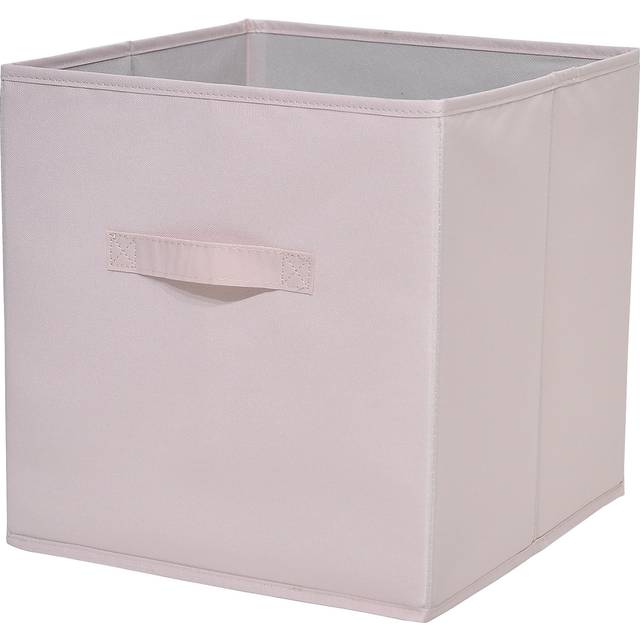 GoodHome Mixxit Pink Cardboard, Polyester (Pes) & Polypropylene (Pp) Storage Basket (H)31Cm (W)31Cm - One Size