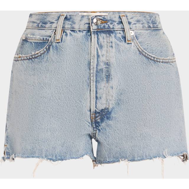Frame Dare high-rise denim shorts - blue (25)