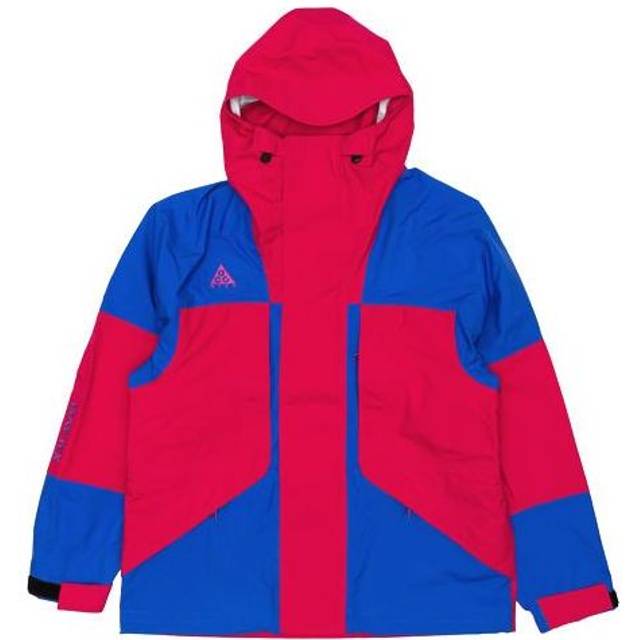 Men's Nike ACG Gore-Tex Outdoor Windproof Hooded Jacket Red Blue 'Rush Pink Hyper Royal' BQ7195-666 - Rush Pink/Hyper Royal - S