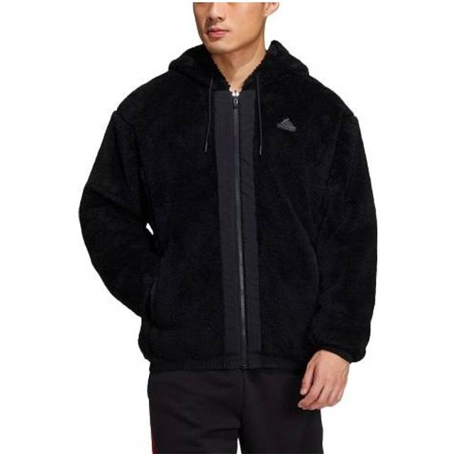 adidas Stay Warm lamb's wool Hooded Jacket Black H39263 - Default Color - M