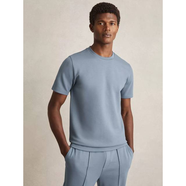 Reiss Bradley Short Sleeve Interlock Crew T-Shirt