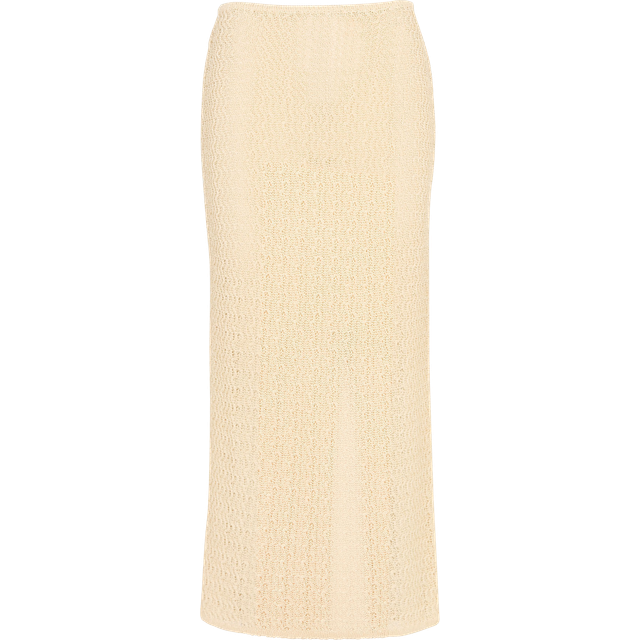 Prettie Openwork Semi-Sheer Skirt - YELLOW - Add a touch of Parisian flair to your weekly edit with ba&sh, a brand built on the foundation of Barbara Boccara and Sharon Krief’s childhood friendship and passion for fashion. With a focus on providing staples for your everyday wardrobe that can transcend seasons, the label offers everything from basics to outerwear and occasionwear, all finished with intricate details and brimming with a lively, joyful elegance.