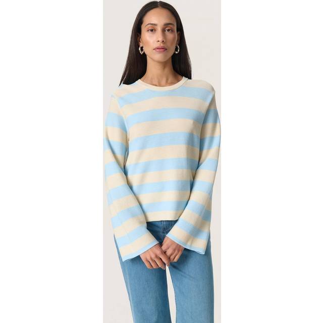 Soaked In Luxury Lidya Stripe Rib Knit Jumper