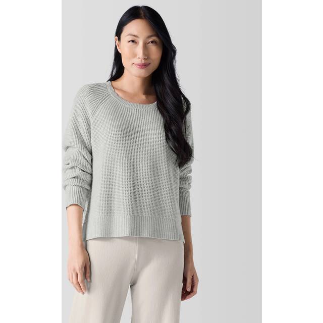 Thermal Cashmere-Cotton Sweater - SEA SALT - X-Large