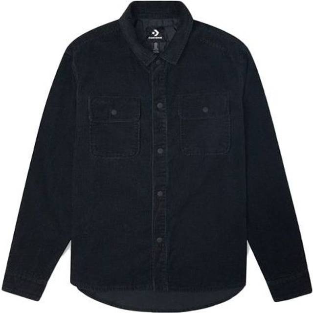 Men's Converse Sports Cargo corduroy Shirt Jacket Black 10019954-A12