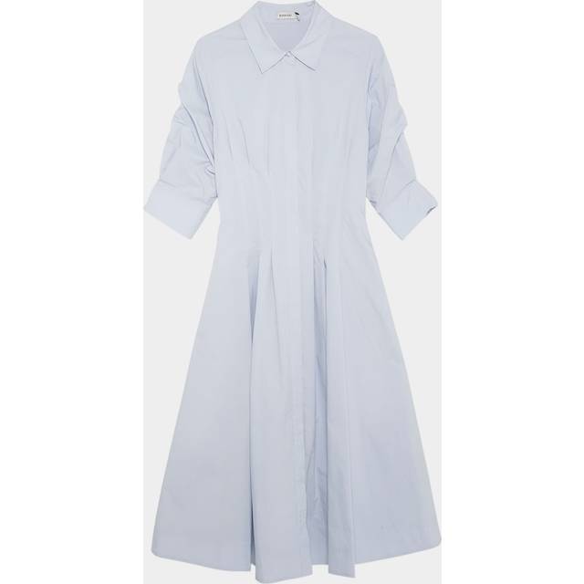 Jazz Pintuck Midi Dress - PERIWINKLE SKY - X-Large