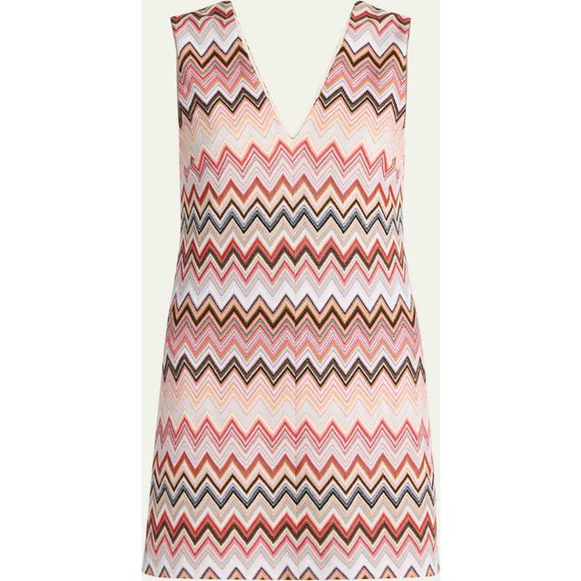 Missoni Zigzag cotton-blend minidress - multicoloured (UK 8)