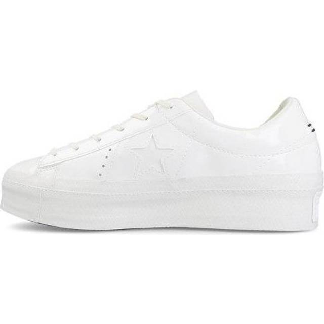 (WMNS) Converse One Star Platform Low 'Vintage White' - WHITE - 5