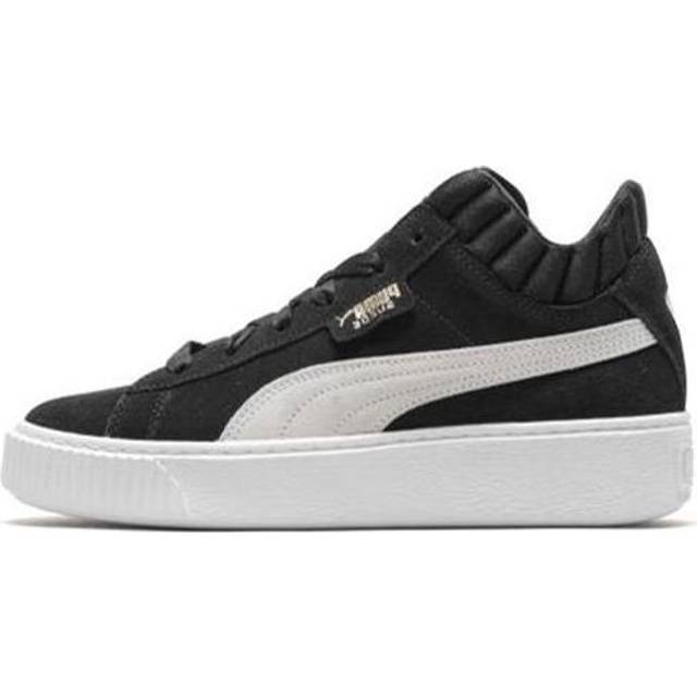 Puma Platform Demi Retro Casual Mid-Top Sneakers Unisex Sneakers Black 366717-01 35.5