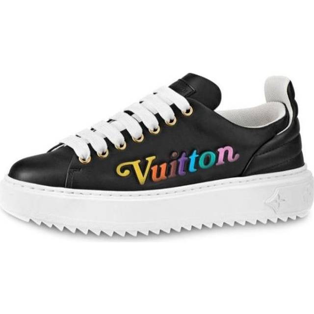 (WMNS) LOUIS VUITTON LV Time Out Vuitton Calfskin Sports Shoes Black 1A5C55