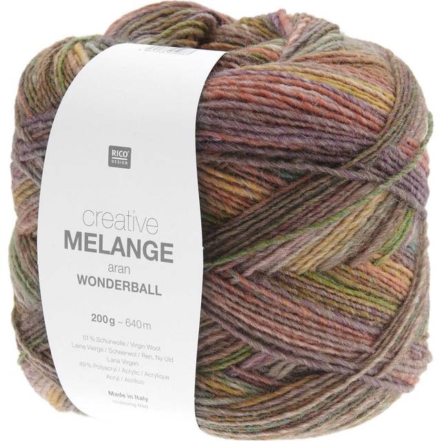 Rico Design Creative Melange Wonderball Aran Yarn, 200g