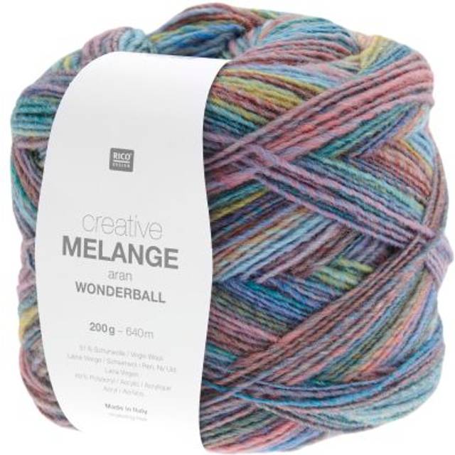 Rico Design Creative Melange Wonderball Aran Yarn, 200g