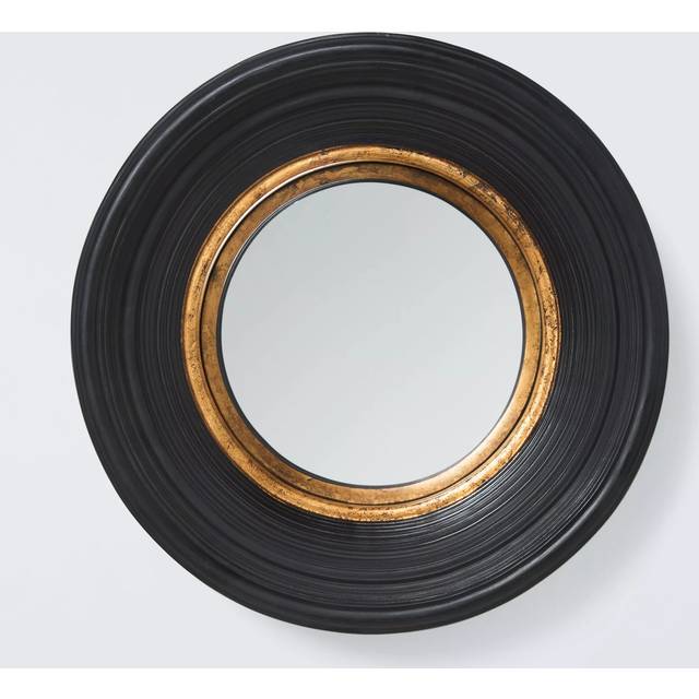 John Lewis Georgian Round Convex Wall Mirror, 40cm, Black