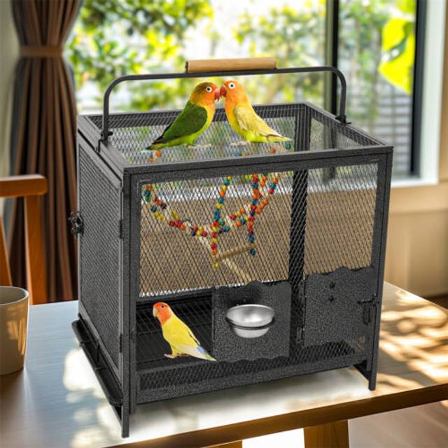 Parrot travel cage parrot transport carrying cage african grey cockatoo carrier