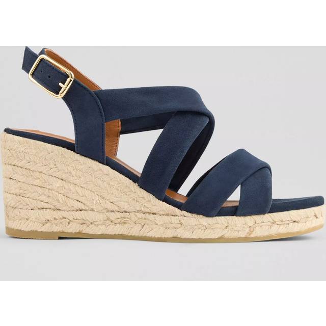 L.K.Bennett Mariana Suede Wedge Heel Espadrille Sandals