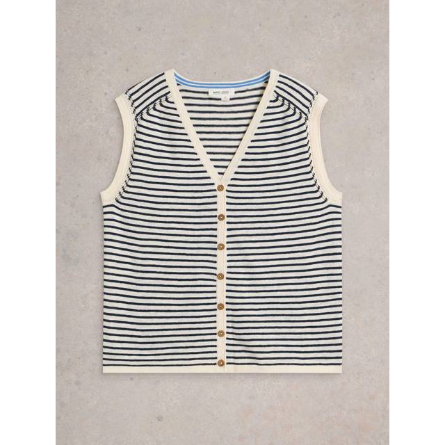 White Stuff Naria Stripe Tank, Navy/Multi