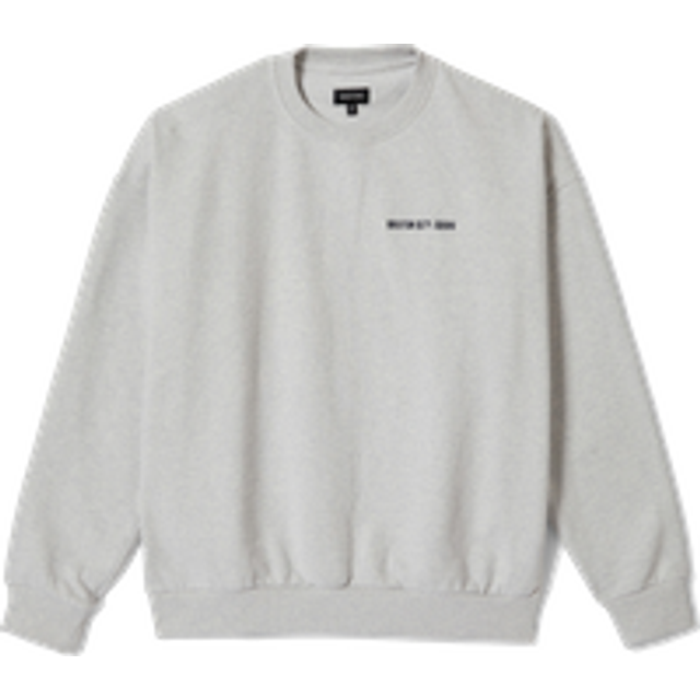 Brixton Embroidered Heavyweight Oversized Crew Sweatshirt, Heather Grey Ash