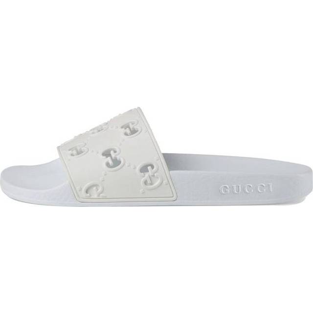 (WMNS) Gucci Rubber GG Slide 'White' 573922-JDR00-9014