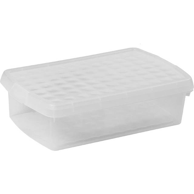 Wham Clip 7L Clear Rectangular Storage Box with Lid 3 Pack