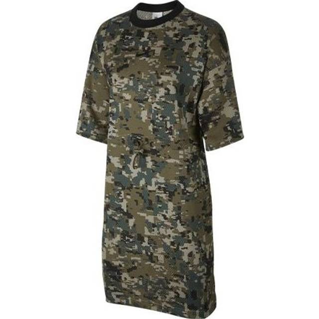(WMNS) Nike Mesh Casual Camouflage Olive Green Dress CJ0178-222 - Medium Olive