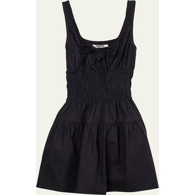 Gianluca Ruched Sleeveless Mini Dress - BLACK - Small
