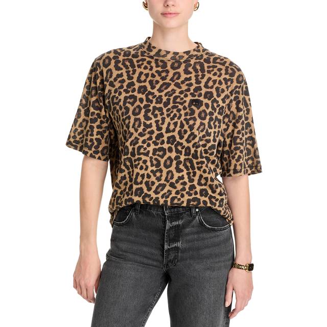 Avi Tee - Black And Brown Leopard