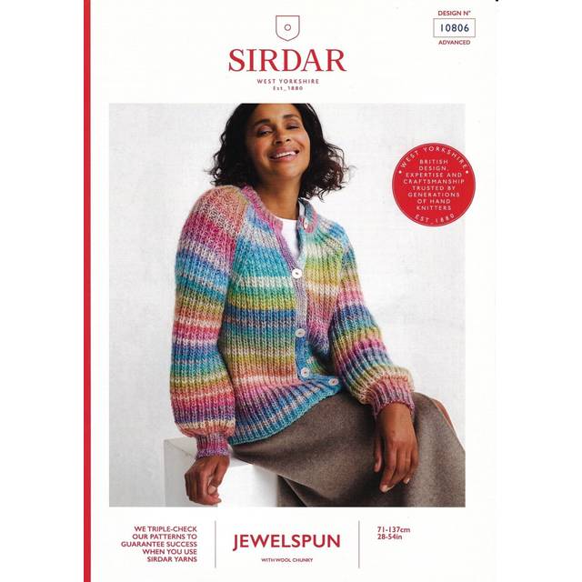 Sirdar Jewelspun Metamorphic Cardigan Knitting Pattern Book