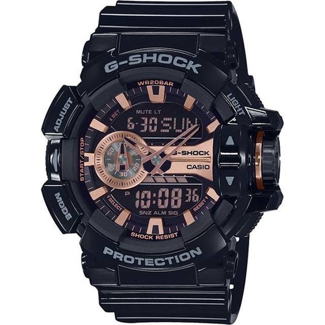 CASIO G-Shock Analog-Digital 'Black Rose' GA-400GBX-1A4PR - Black/Gold - Free