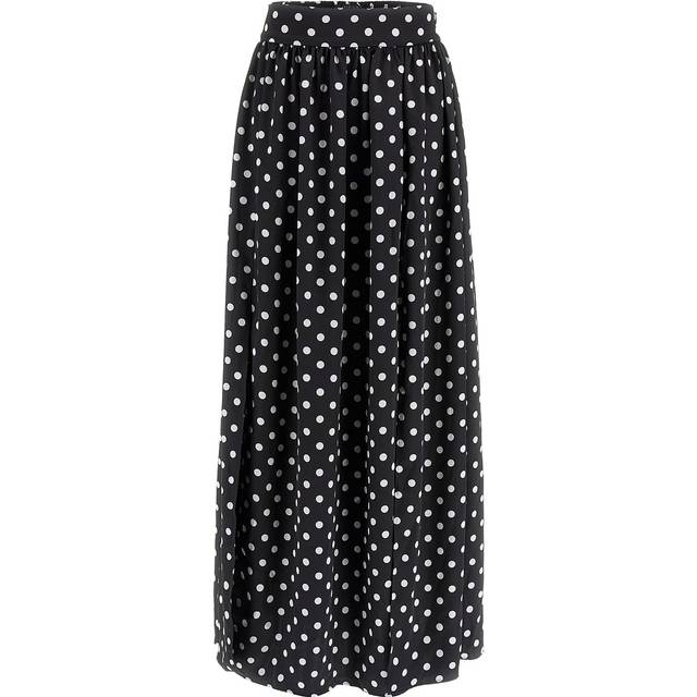 Guess Polka Dot Long Skirt - Black - XXL
