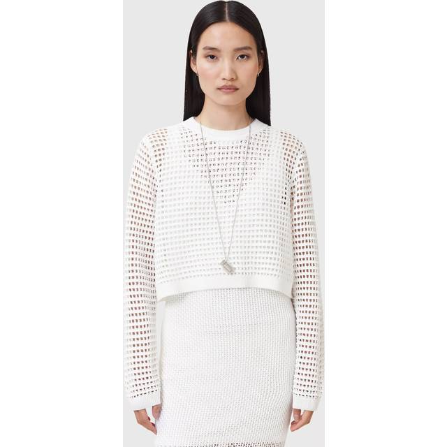 AllSaints Miro Open Work Knit Midi Dress