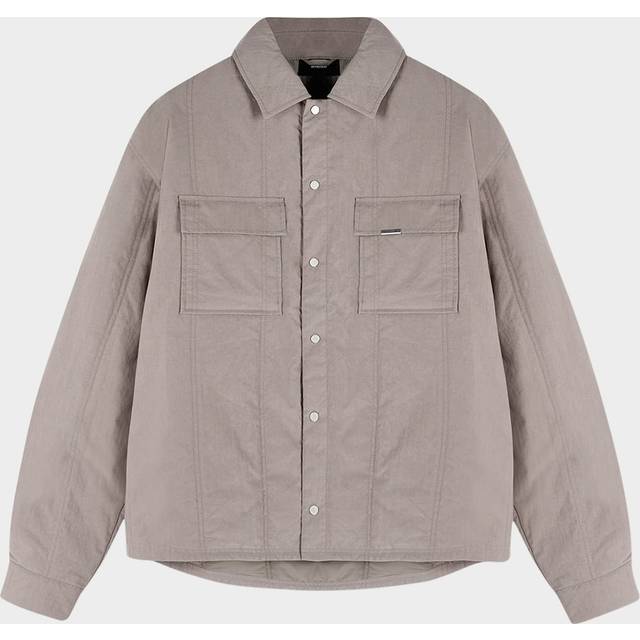 Quilted Overshirt - Mid Grey