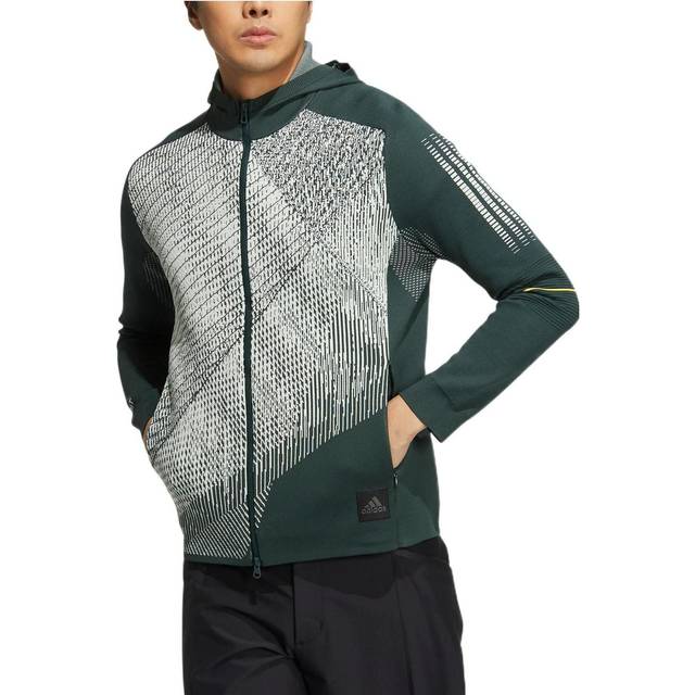 Men's adidas Primeknit Jkt Multicolor Zipper Cardigan Hooded Long Sleeves Jacket Green HG4132 - Default Colorway - XL