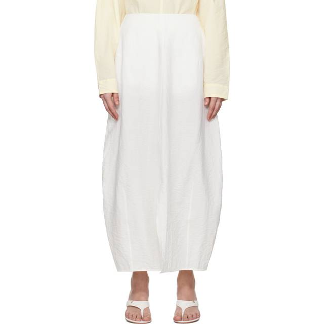 TOTEME White Parachute Maxi Skirt - WHITE 047 - DK 40