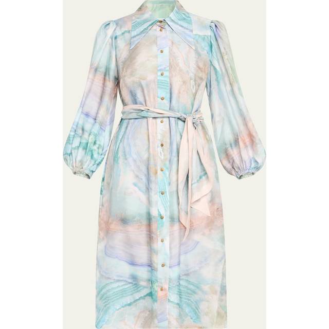Illuminate Midi Shirtdress - BLUE AGATE - 0P
