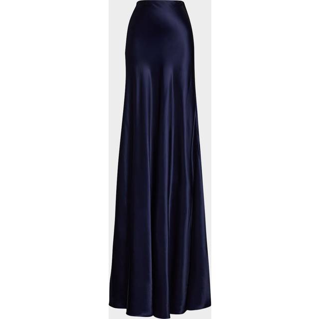 Masina Long Charmeuse Skirt - NAVY - 12
