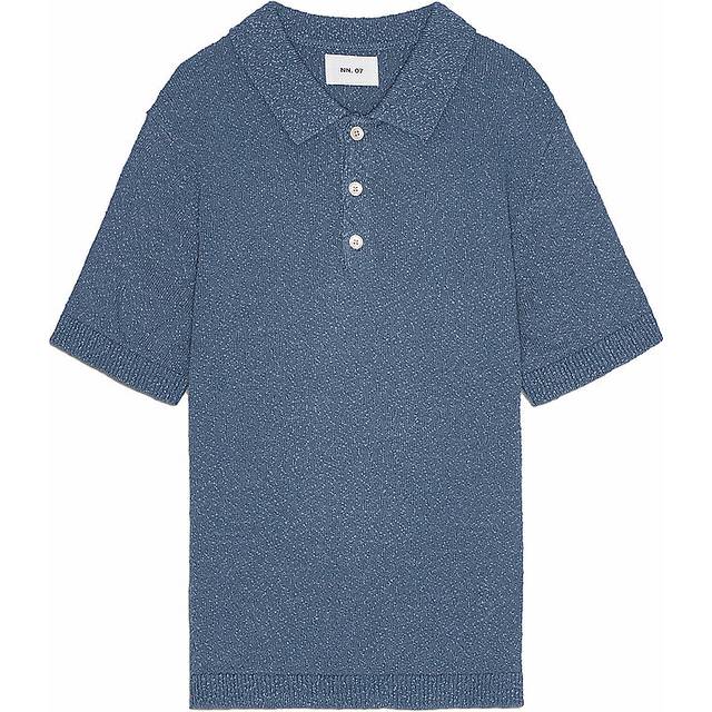 NN07 Randy Knitted Polo Bering Blue