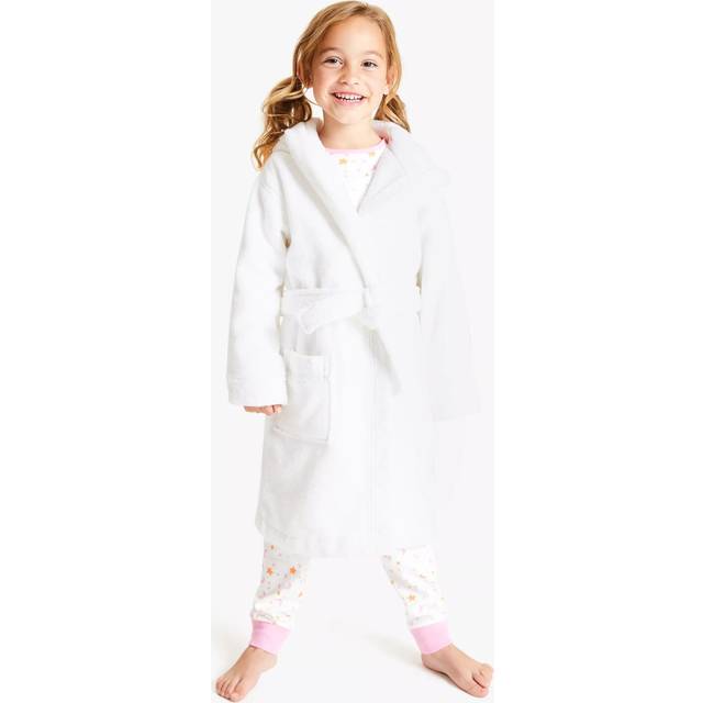 John Lewis Kids' Towelling Robe, White