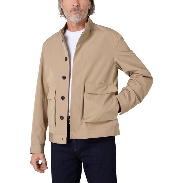 Men's Oliver Sweeney Highworth Mens Showerproof Cotton Jacket - Cream - Size: 40/Regular