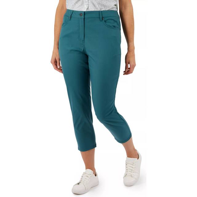 Rohan  Women's District Cropped Comfortable Smart Jeans, Pacific Green