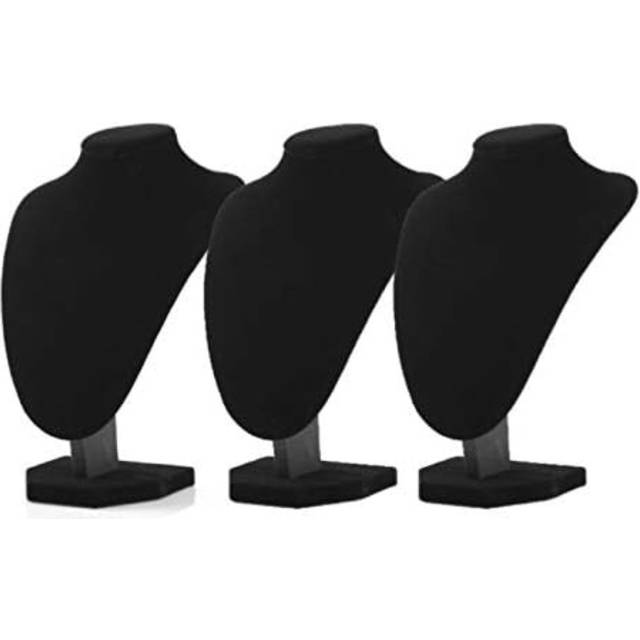 TEMU 3pcs/pack 8.3" Necklace Holder Stand Chain Holder Display Show Medium Size Mannequin Bust Home Organisation Jewelry Stand, Jewelry Towers