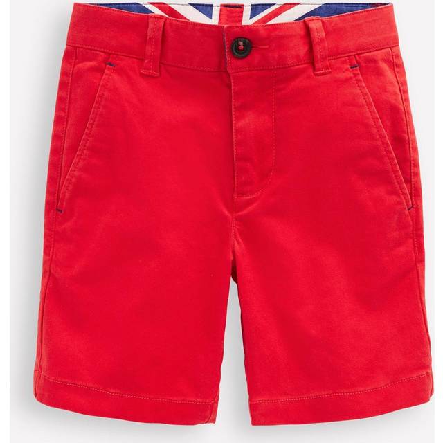 Mini Boden Kids' Classic Chino Shorts, Red