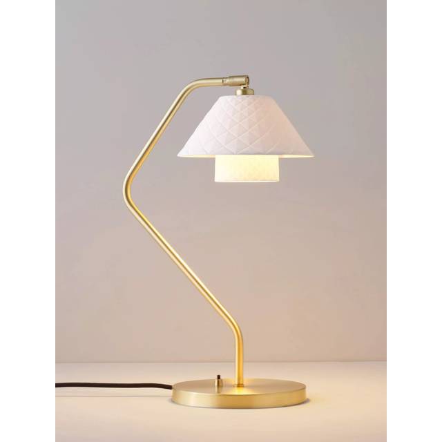 Original BTC Oxford Double Table Lamp - Desk light - satin brass