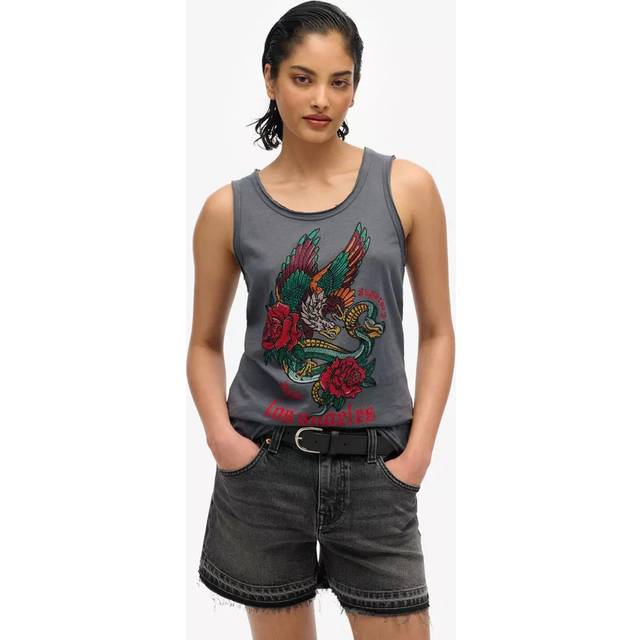 Superdry Neo Trad Tattoo Scoop Neck Tank Top