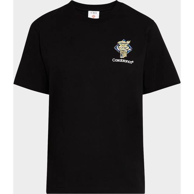 Men's Men's Black Casablanca Diamond Column Printed T-Shirt - Size: 40/Regular