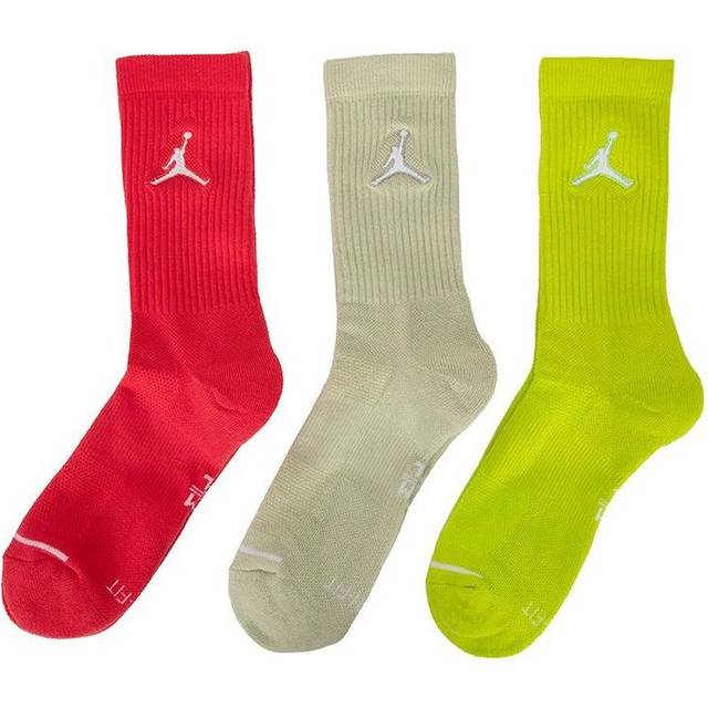 Air Jordan Everyday Max Crew Sports Socks 'Red Olive Green Grey' SX5545-300 - Default Color