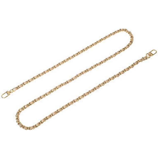 47 Purse Chain Strap With Buckles For Shoulder And Cross Body (khaki + Gold)