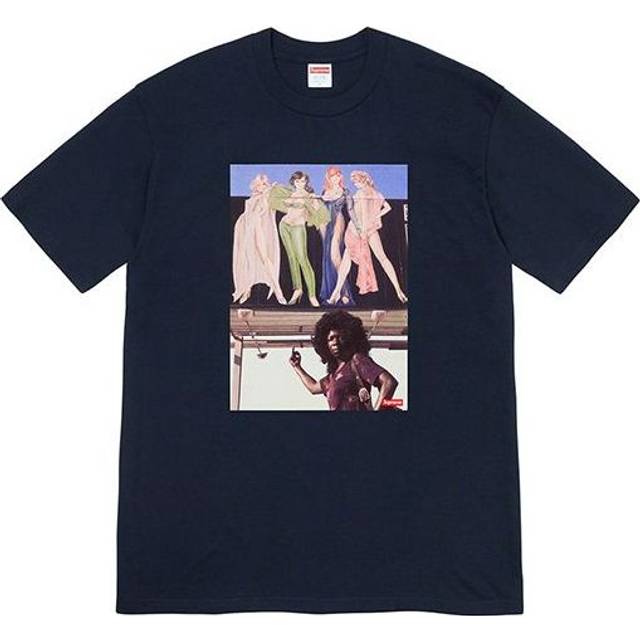 Supreme FW19 Week 7 American Picture Tee USA Photo Printing Short Sleeve Unisex Navy Blue SUP-FW19-741 - M