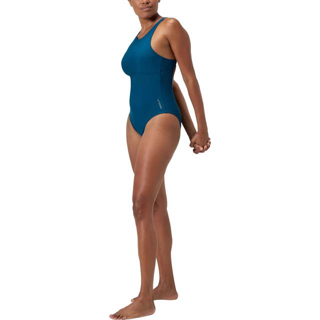 Speedo High Neck Swimsuit, Dark Teal
